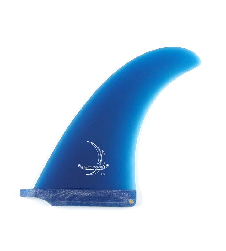 surfboard fins with deep rake for better grip-Smith/Parrish Full Base Blue 7.5