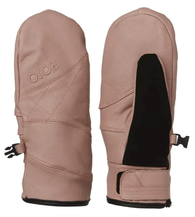 water-resistant surf clothing for wet conditions-ROJO - LEATHER MITT -Misty Rose