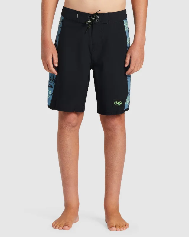 surf clothing with cooling features-Boys 8-16 Surfsilk Radical Arch 16" Boardshorts