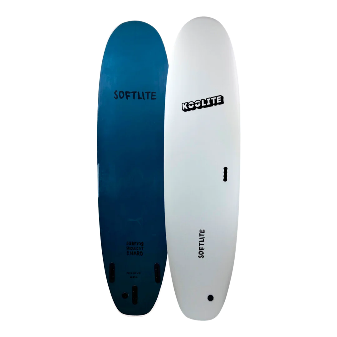 surfboard wax for better grip-Softlite Koollite 6'0" - White