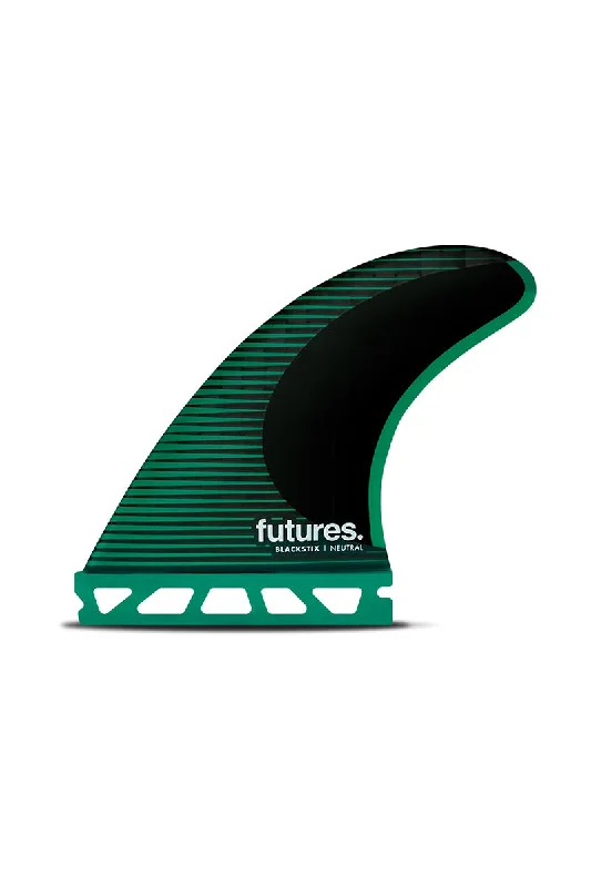 surfboard fins for enhanced flow on the water-Futures Fins F6 Blackstix Thruster Fin - Green