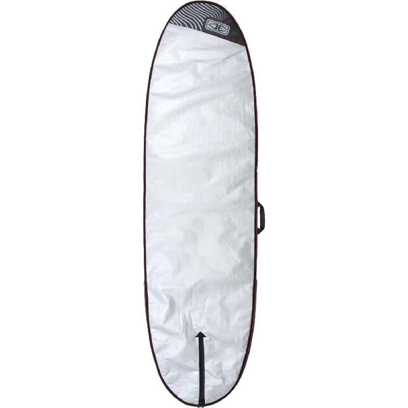 longboard surfboards with multi-fin setups for versatility-O&E Ocean & Earth Barry Basic Longboard Cover 8'0" Silver