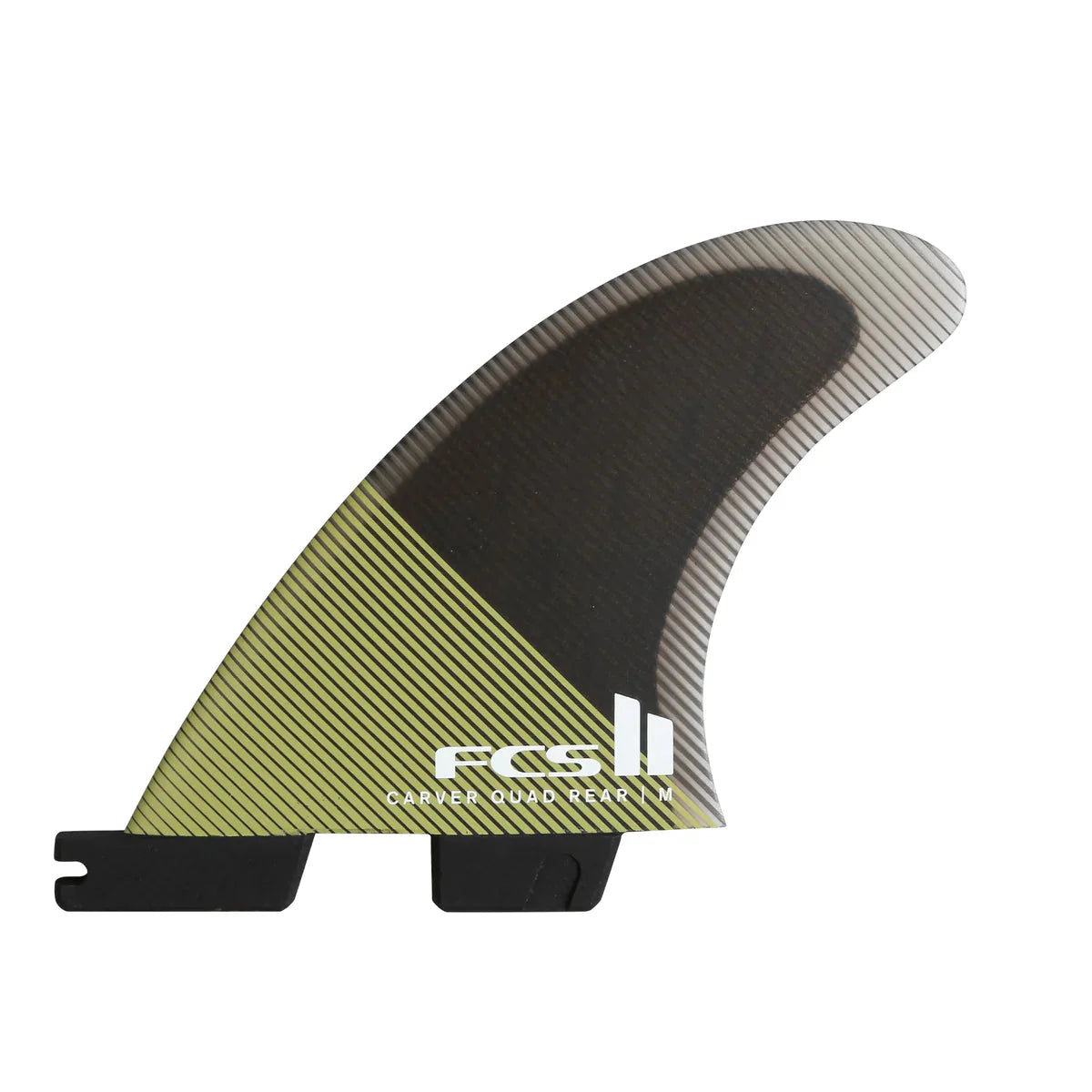 surfboard fins with adjustable setups-FCS II Carver PC Medium Eucalyptus Quad Rear Fin Set