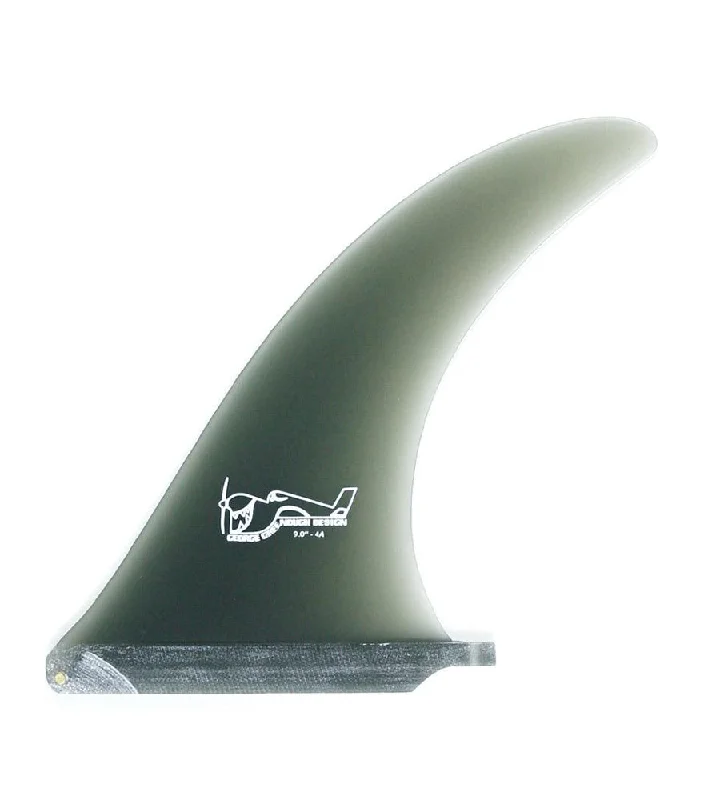 carbon fiber surfboard fins for lightness-Greenough 4A Smoke 10.5