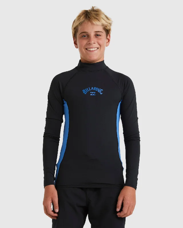 surf clothing with a sporty fit-Boys Arch Pf Ls