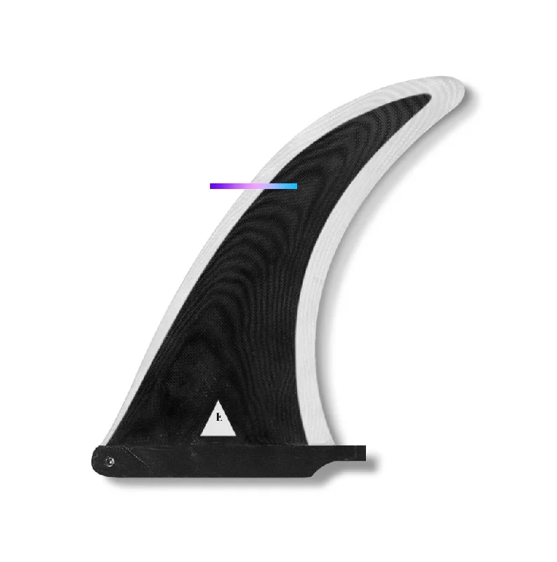 surfboard fins with minimal drag for speed-Single Fin | White Pin Line