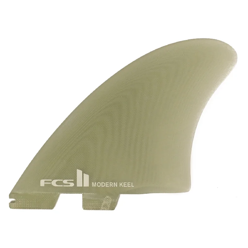 surfboard fins for longboard performance-FCS II Modern Keel PG Twin Fin Set - Clear