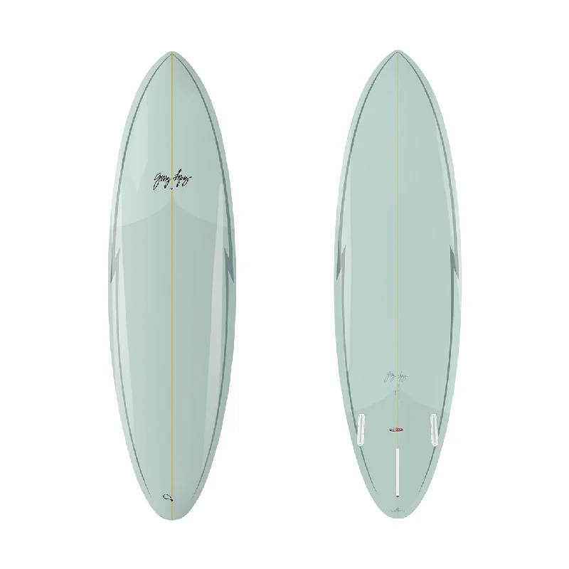 surf clothing with sand-repellent fabric-7’0” Gerry Lopez - Midway - Trueride Poly (Polyester) - Sea green - FCSll (2+1 fin set)