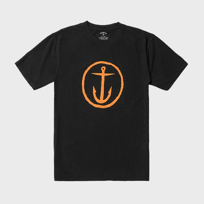 surfboard fins with durable, lightweight material-Captain Fin Mens OG Logo T-Shirt - Black