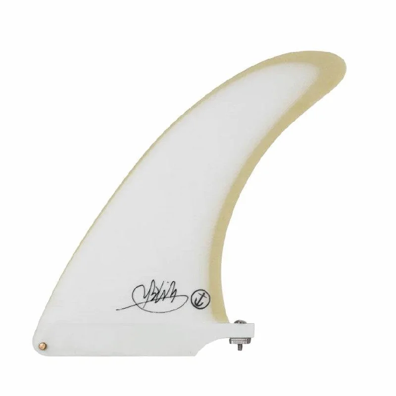 surfboard fins for even power distribution-Captain Fin Co. Mikey February Bonzer 7.5" White