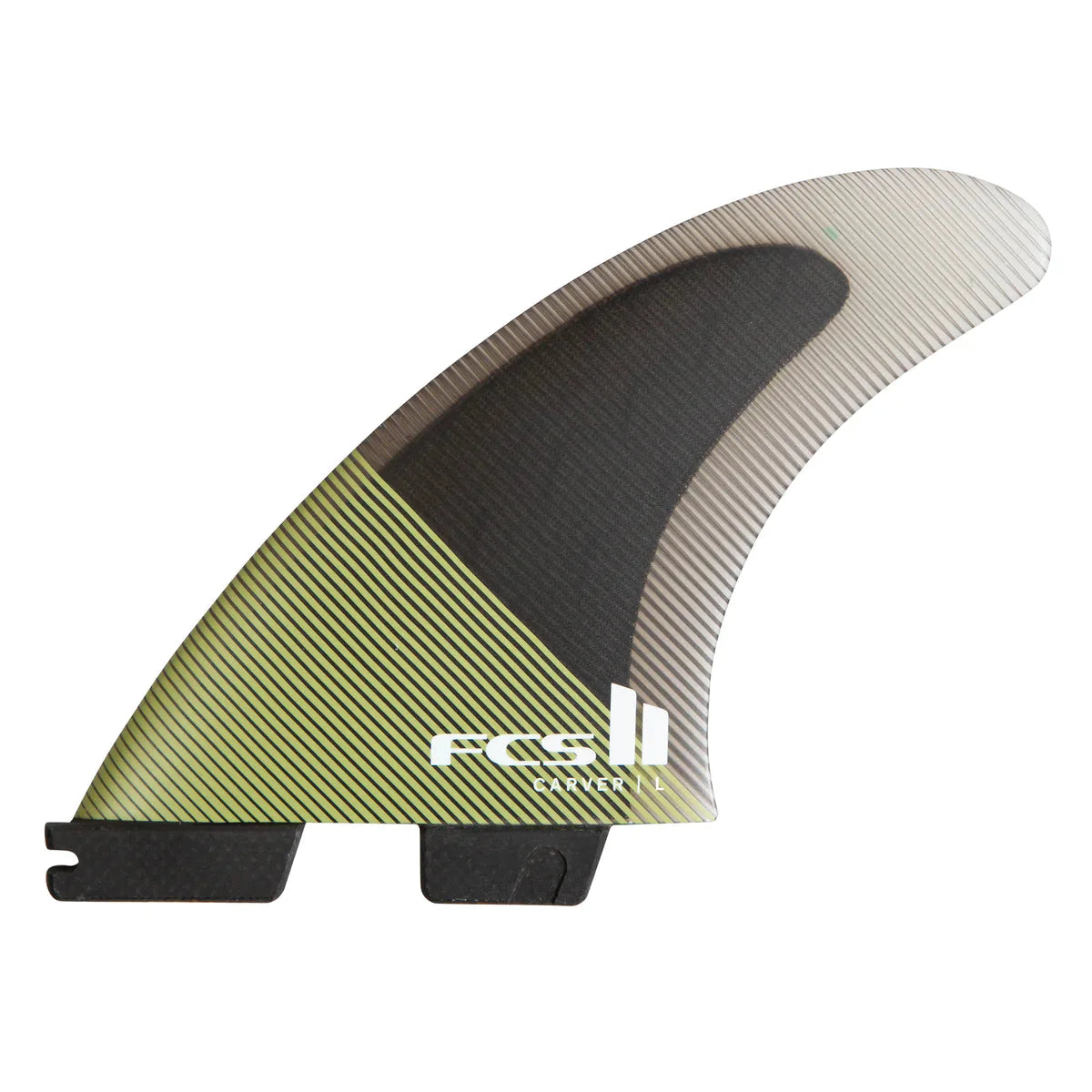 surfboard fins with strong flex for performance-FCS II Carver PC Eucalyptus Tri Fin Set