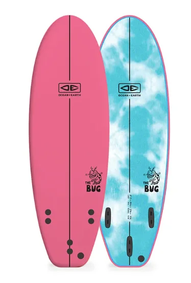 surfboard nose protector for damage prevention-O&E BUG SOFTBOARD 5'2" - Pink