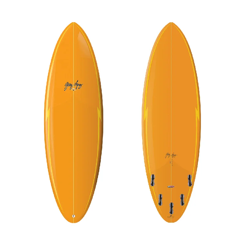 surf clothing with cooling features-6’0” Gerry Lopez - Squirty - Trueride Poly (Polyester) - Orange - FCSll (5 fin)