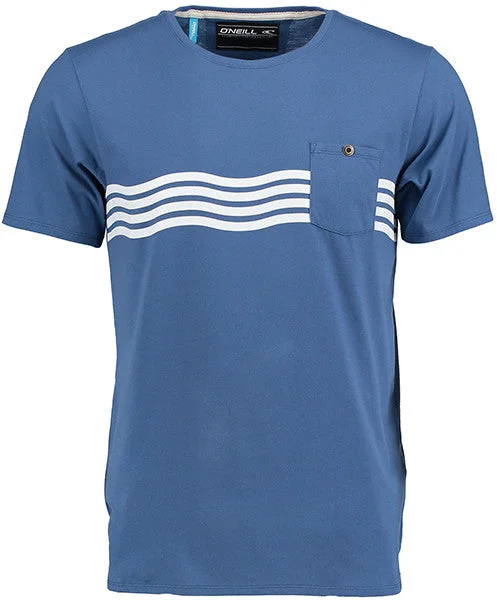 surf clothing for beach parties-PERFECT LINES T-SHIRT - TRUE NAVY