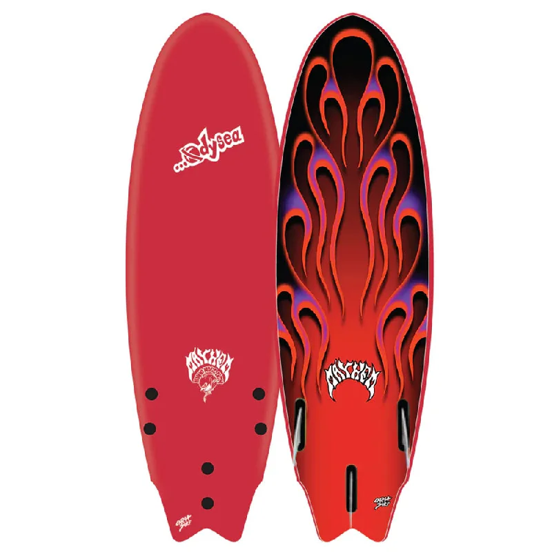 longboard surfboards with enhanced turning radius-Catch Surf Odysea x Lost 6'5 Round Nose Fish Surfboard - Red