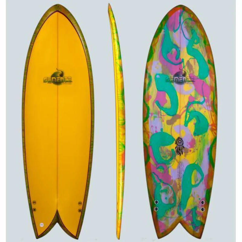 best longboard surfboards for light surf conditions-Semente Retro Twin (Custom Order)