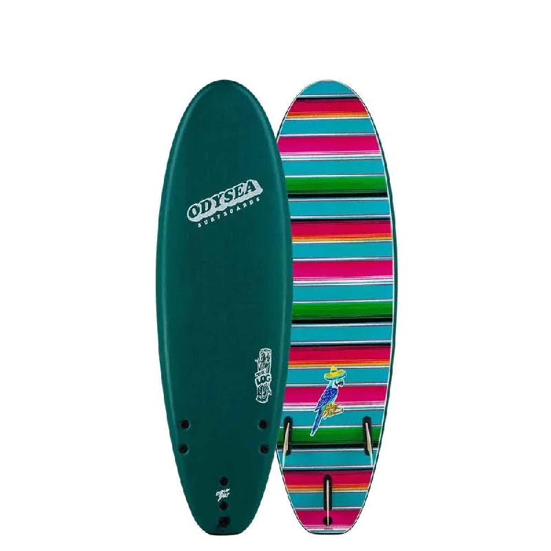 best longboard surfboards for lightweight riders-ODYSEA 6' Johnny Redmond Log Soft Surfboard - Verde Green