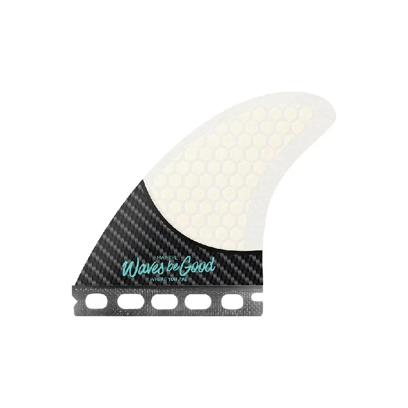 surfboard fins with versatile design-Road Movie (Medium) THRUSTER - Carbonflex White