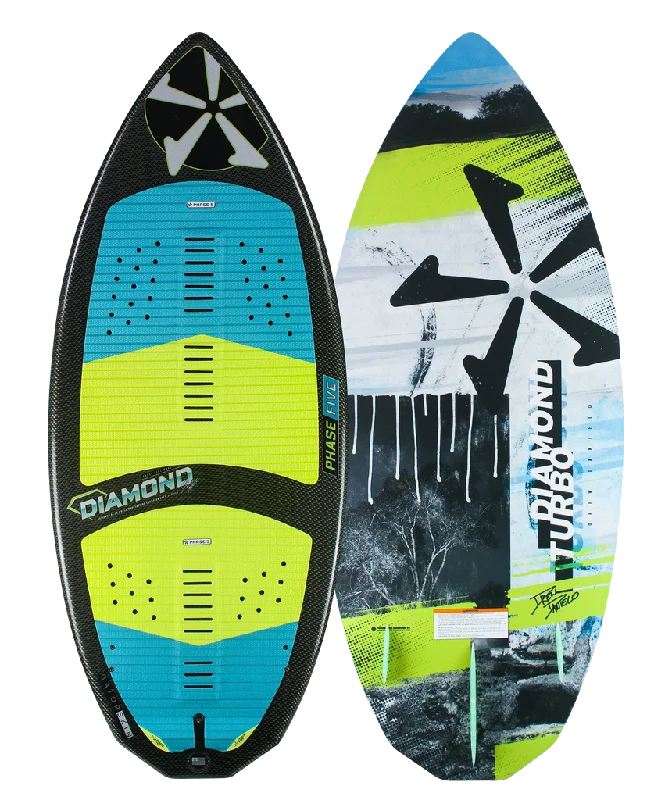 surfboard foam pads for increased comfort-2022 Phase Five DIAMOND TURBO 51" Wakesurf Board