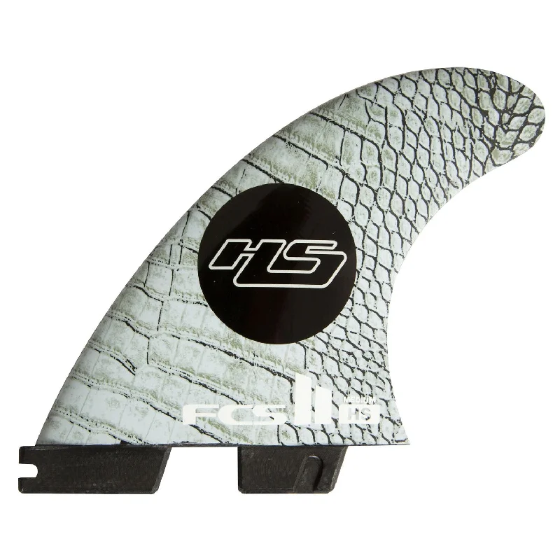 surfboard fins with quick response-FCS II HS PC Carbon Tri Fin Set - Medium