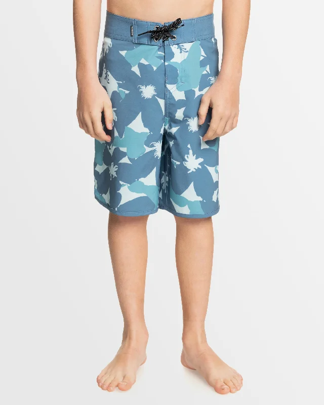 surf clothing with fun, bold prints-Boys 8-16 Surfsilk Scallop 17" Boardshorts