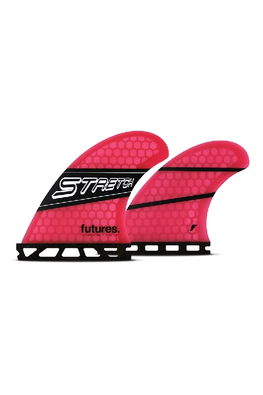 surfboard fins for maximum paddle speed-Futures Fins Stretch Quad Fin Set - Pink / Black