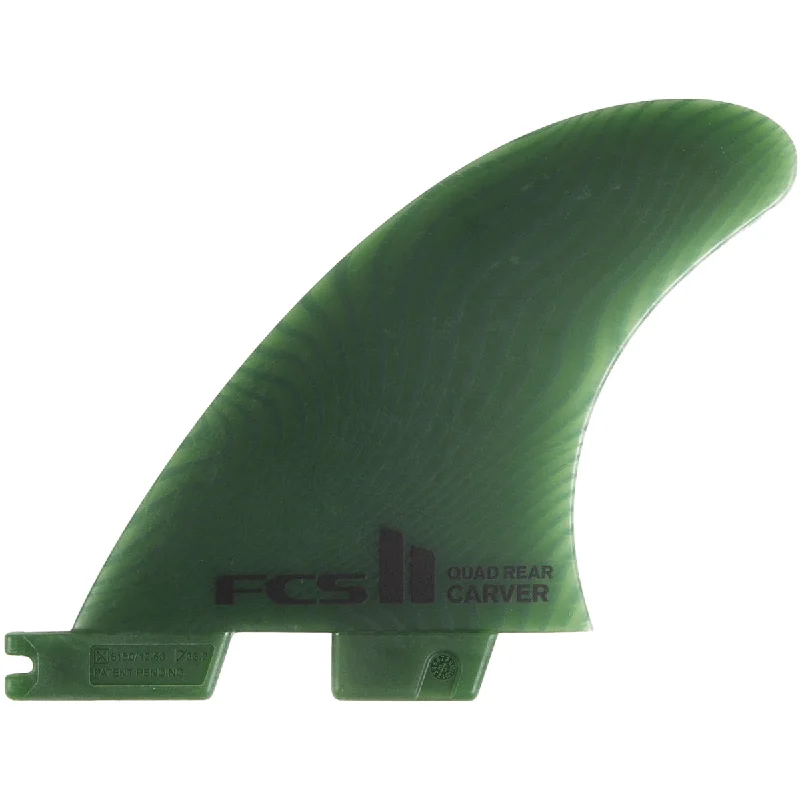 surfboard fins for quicker direction changes-FCS II Carver Neo Glass Eco Quad Rear Fin Set