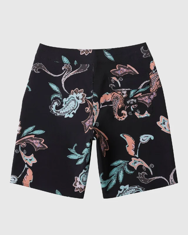 surf clothing for beach bonfires-Boys 8-16 Sundays Pro Boardshorts