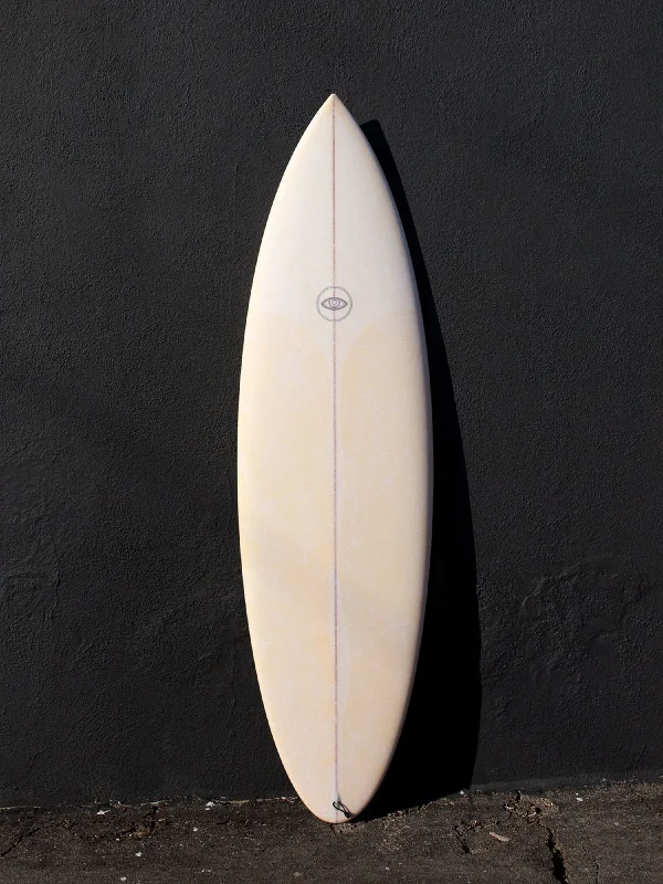 surfboard fin boxes with extra reinforcement-Eye Symmetry | The Bud 6' Cream FCS Surfboard