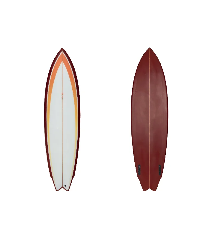 surfboard fin boxes with extra reinforcement-AntiFish 6'6