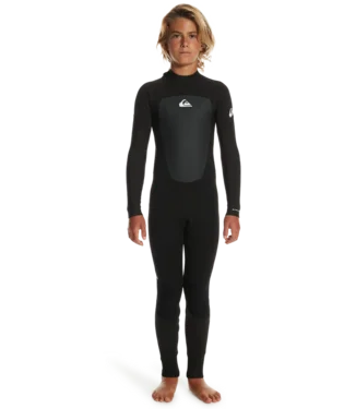 surfboard inflatable fins for lightweight use-Boys Quiksilver 3/2 Prologue Boys Back Zip - Black