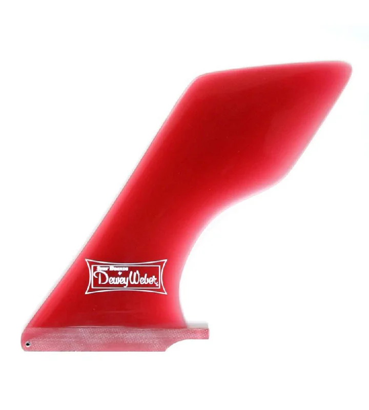 surfboard fins for even power distribution-Dewey Weber Hatchet Red 10