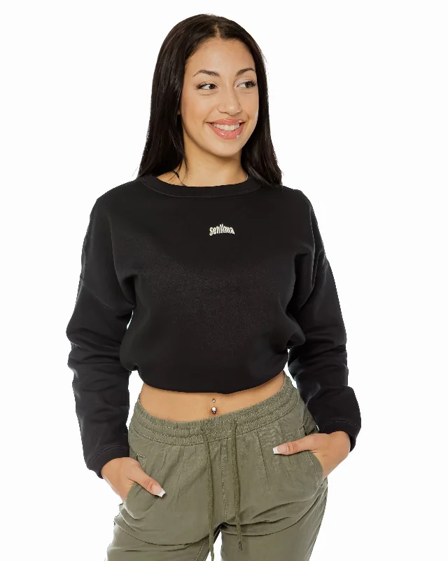 surf clothing for the perfect beach day-Crop Top Sweatshirt