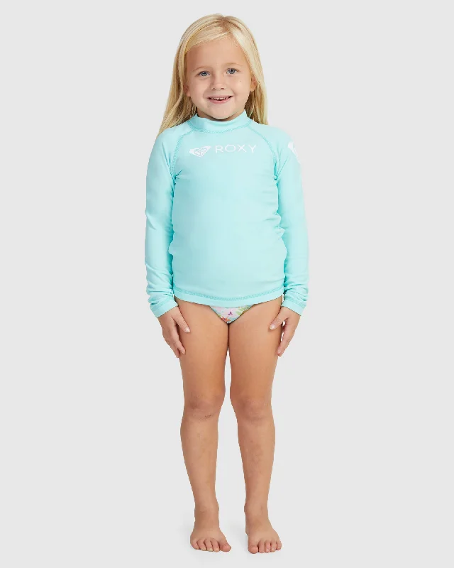 durable surf clothing for harsh environments-Girls Roxy Heater Ls Tw Rashguard