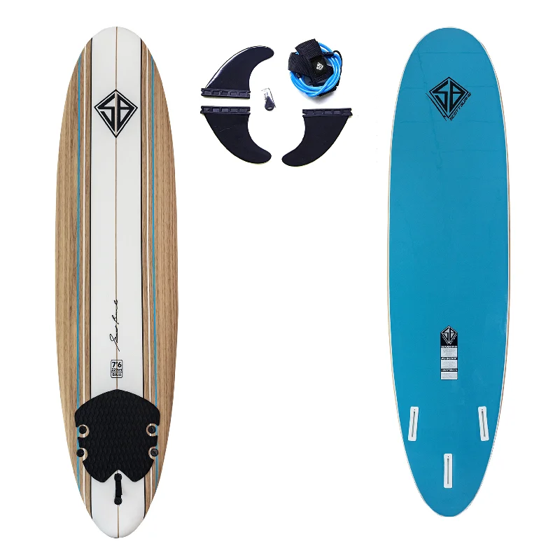 longboard surfboards with wide outlines for more stability-Scott Burke 7'6" Baja Surfboard