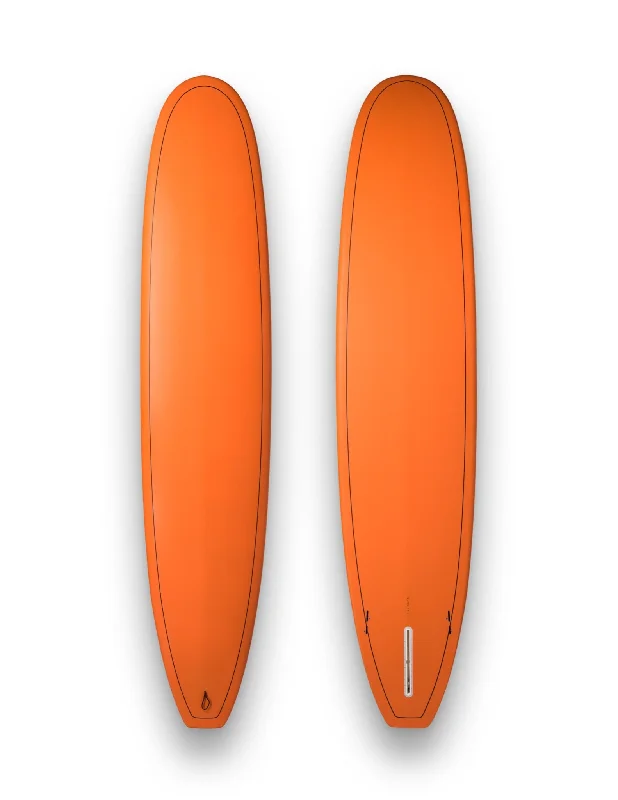 surfboard foam pads for increased comfort-9'6" x 23" 1/2 x 3 1/4" Tangerine Orange