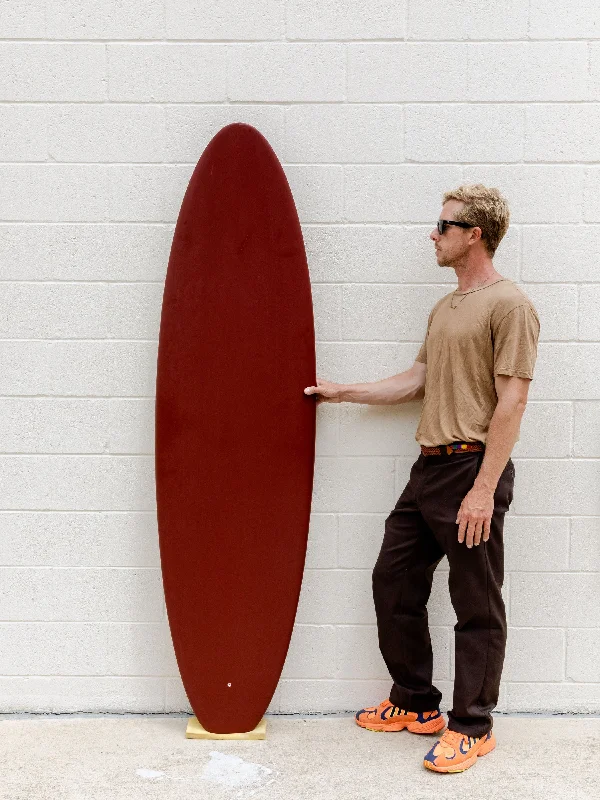 surfboard carrying handle for convenience-ETERNAL LIFE | 6'10 EDGE BOARD OXBLOOD