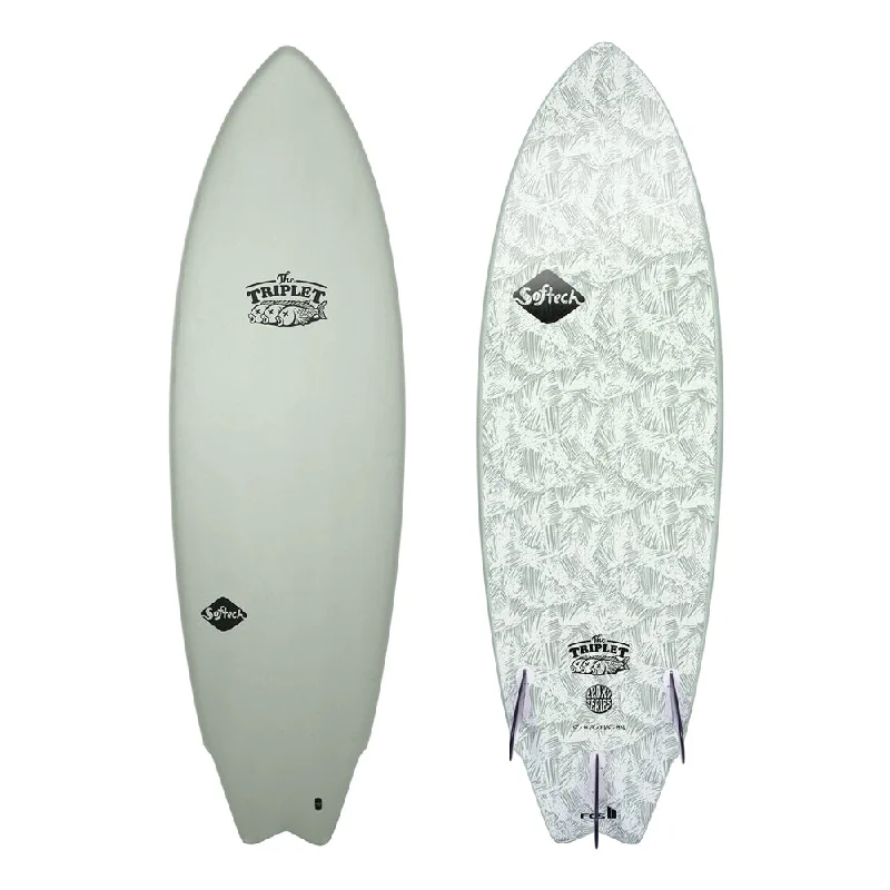 longboard surfboards for stable and smooth rides-FCS The Triplet 6'0 Softech Softboard