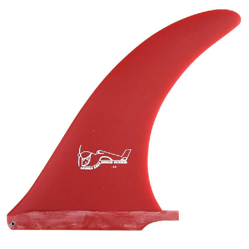 surfboard fins for smoother turns-True Ames Greenough 4-A Fin 7" - Solid Red