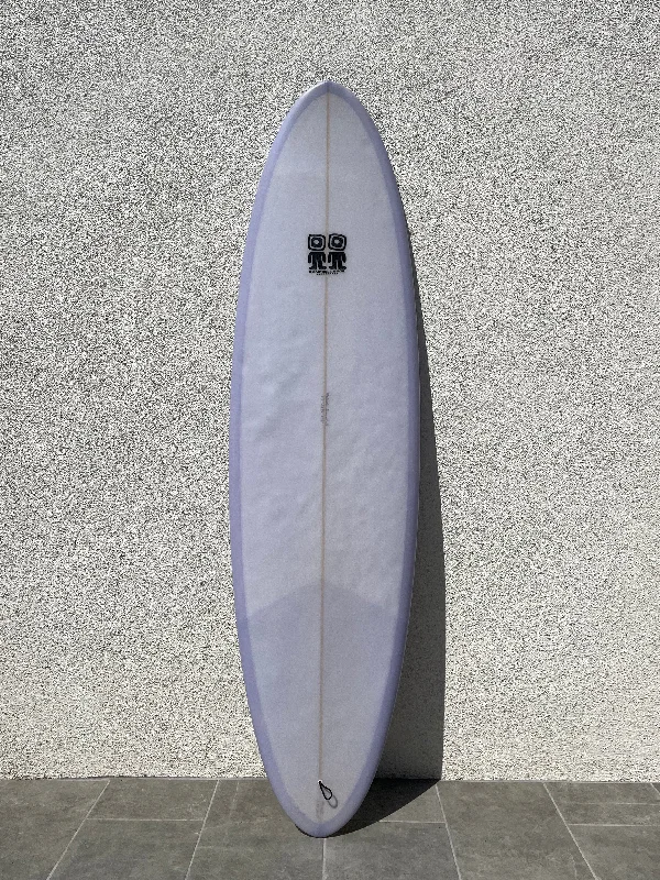 premium longboard surfboards for pro-level surfing-Campbell Bros | 6’6” Egg Lavender Surfboard (USED)