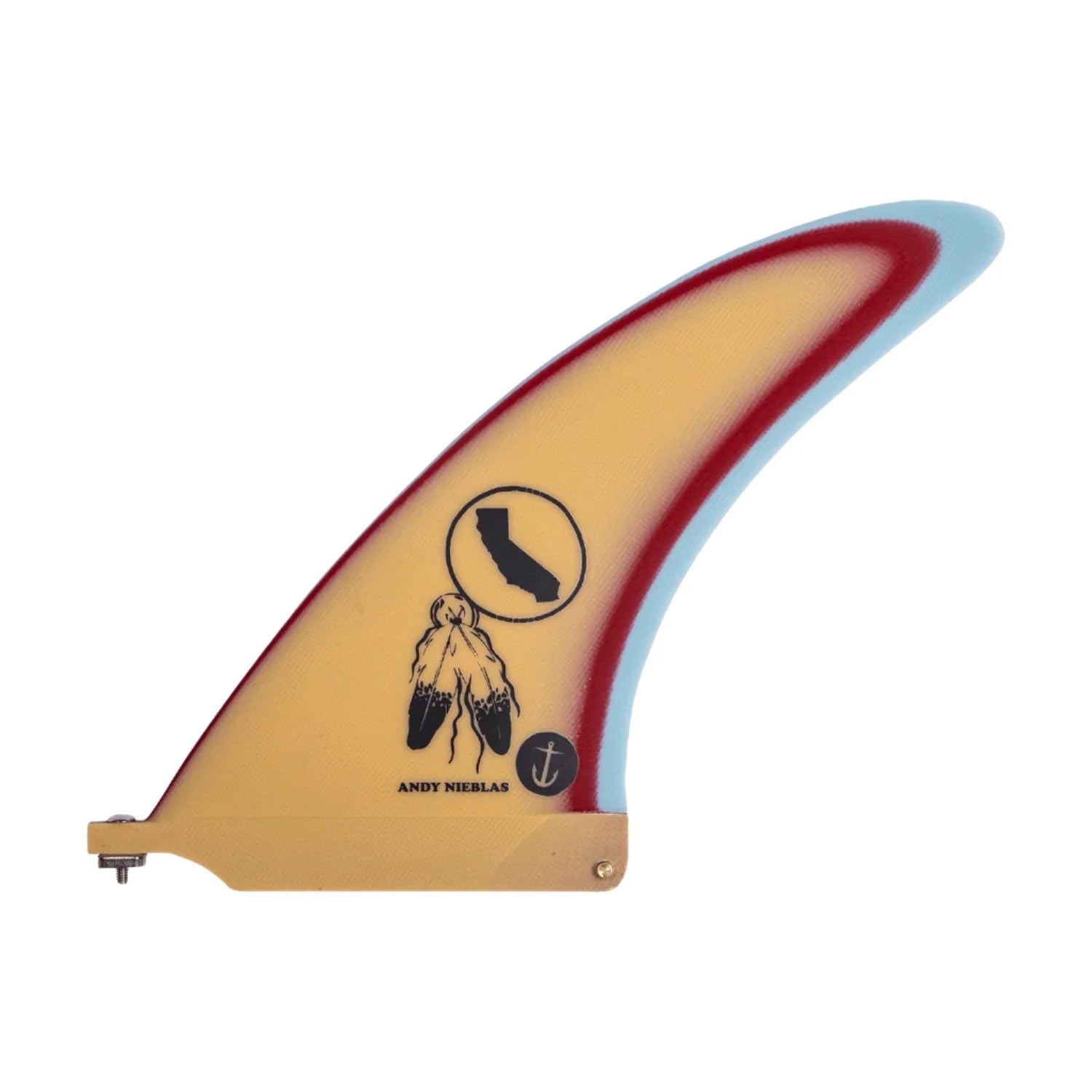 surfboard fins with large surface area for better grip-Captain Fin Co. Andy Nieblas 7.5" - Natural