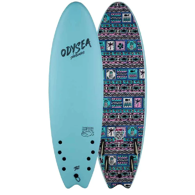 high-performance longboard surfboards for advanced surfers-ODYSEA Skipper Pro Jamie O'Brien 6'0 Quad Soft Surfboard