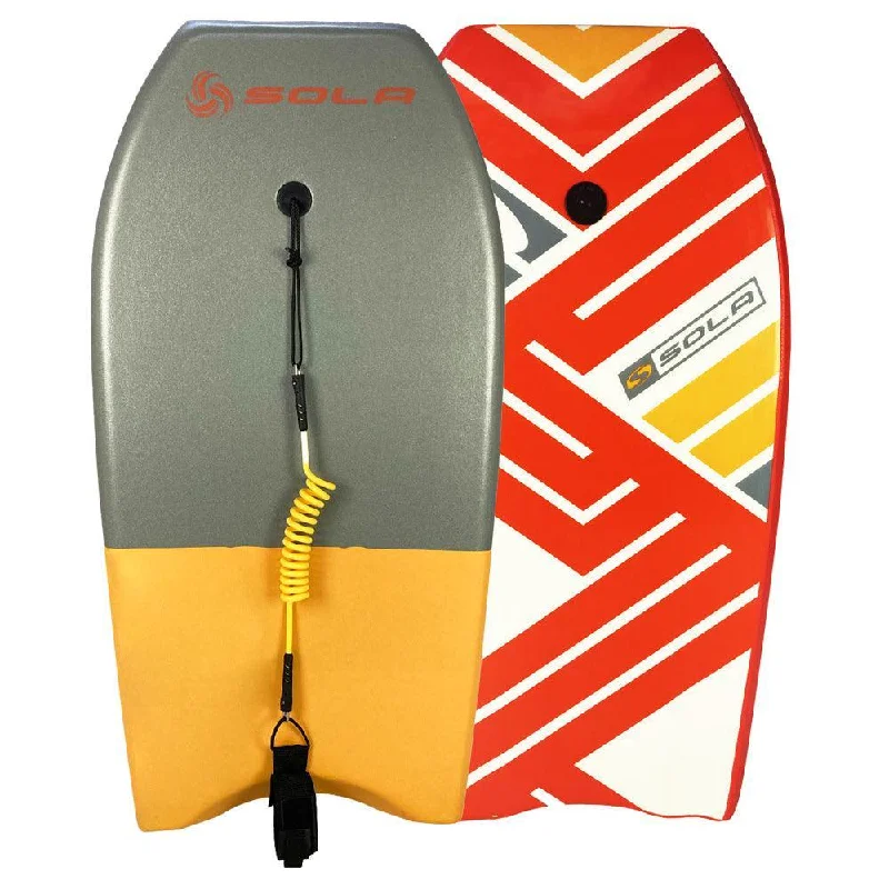 surfboard waterproof covers for protection-Revolver 45" Bodyboard Grey / Orange