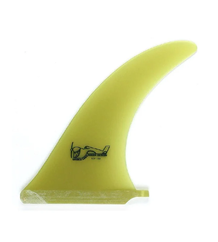 surfboard fins with strong flex for performance-Greenough 4A Yellow 9