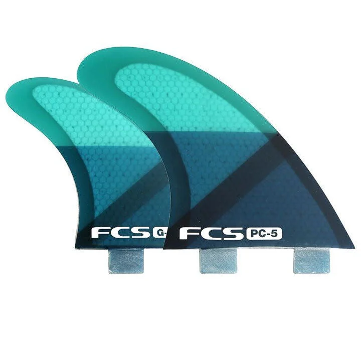 surfboard fins for smooth, controlled rides-FCS PC-5 Dual Tab Quad Fin Set