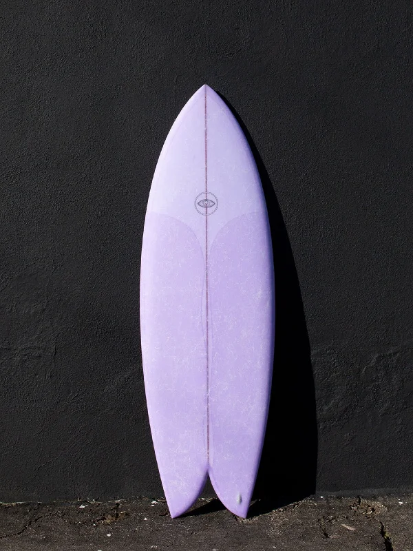 surfboard waterproof cases for electronics-Eye Symmetry | The Turtle 5'4" Twin Fish Purple FCS Surfboard