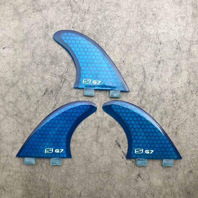 surfboard fins with versatile design-FCS1 G7 Performance Glass Thruster Fins 4.63" x 4.5"