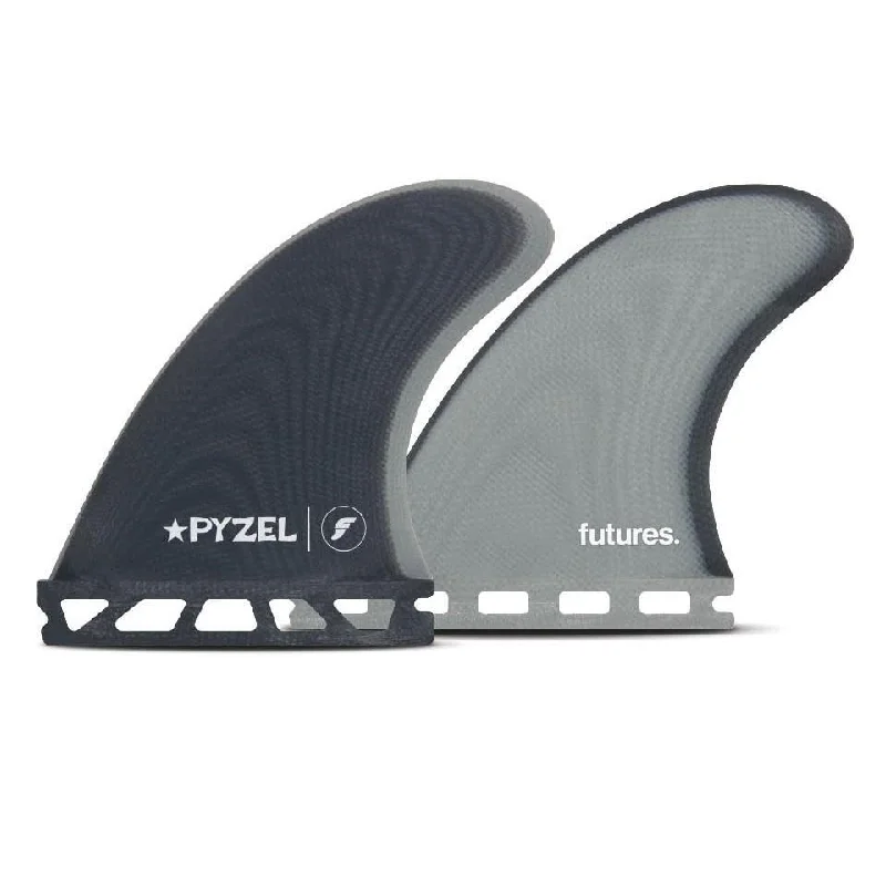 surfboard fins for maximum paddle speed-Futures Pyzel Padillac Control Series Fibreglass Quad Set Blue/Grey