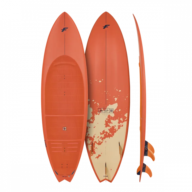 surfboard inflatable fins for lightweight use-MITU PRO FLEX - 5'8 kite surfboard Demo new condition