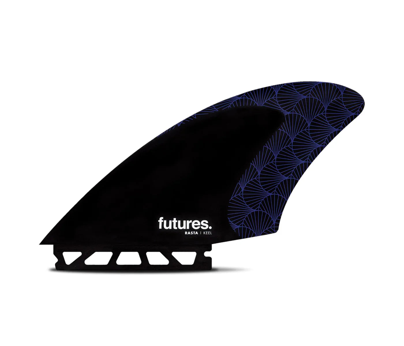 surfboard fins for big wave surf-Futures VF Rasta HC Keel - Black/Purple